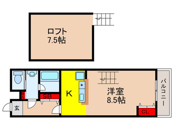 スプリングハイの物件間取画像